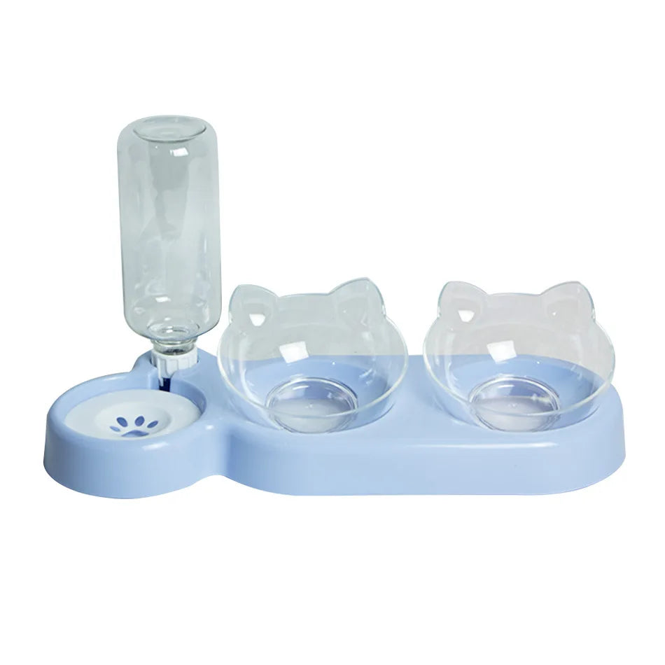 5K Pet SuppliesElevated Bowls For Cats And DogsDurable Double Cat And Dog Bowl FeedersElevated Cat Feeding And Drinking Supplies